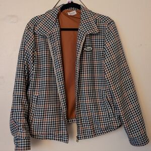 Plaid Jacket with Patch